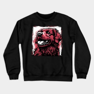 Retro Art Golden Retriever Dog Lover Crewneck Sweatshirt